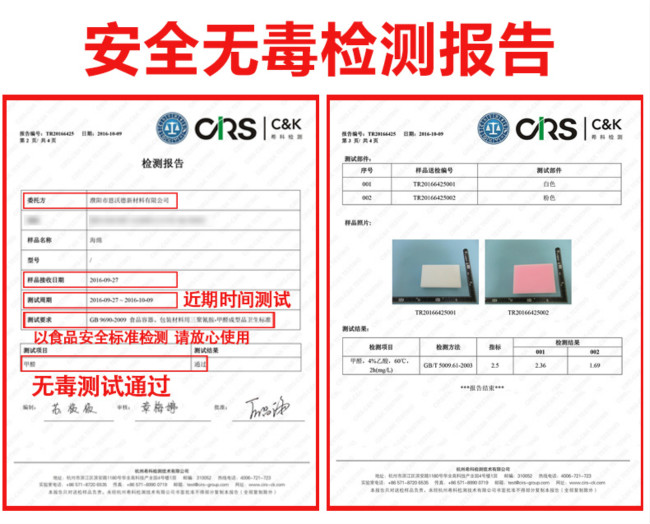 清潔海綿檢測報告